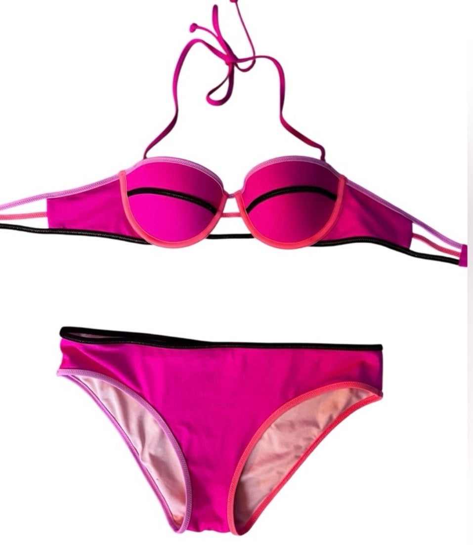 Hot Pink Victorias Secret Swim Bikini Set