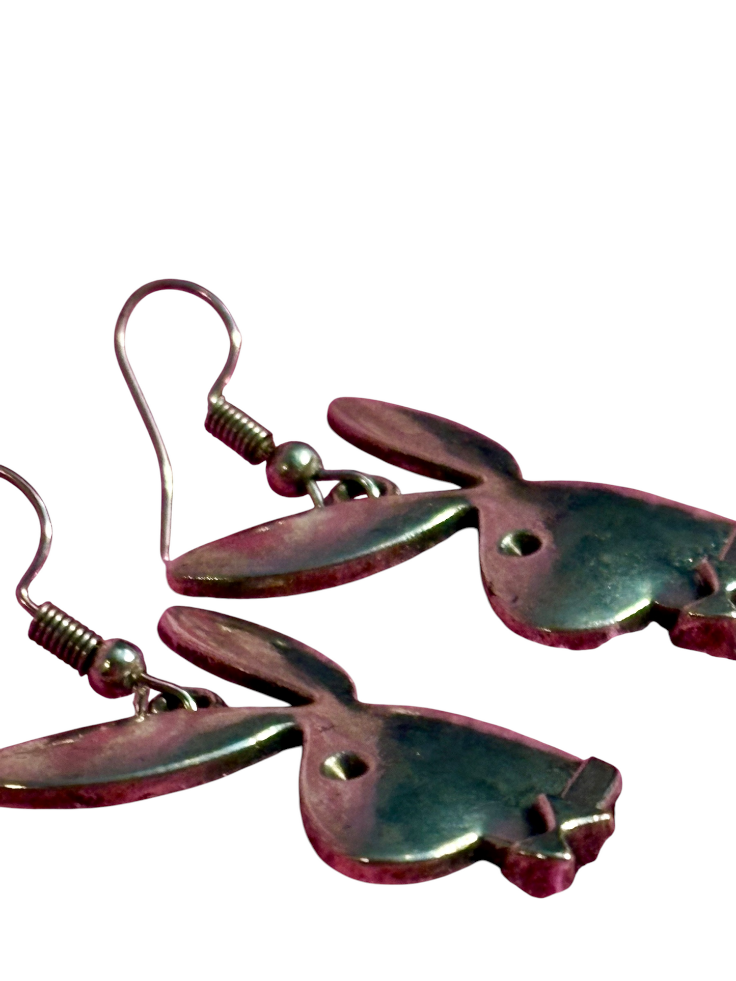 Silver Toned Bunny Earrings