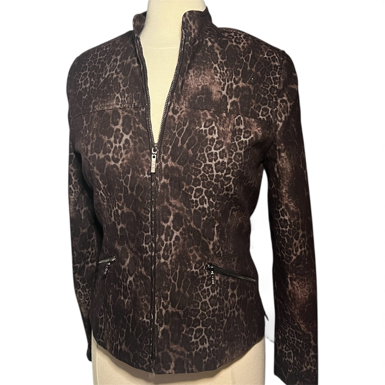 Chic Leopard Print Blazer Jacket