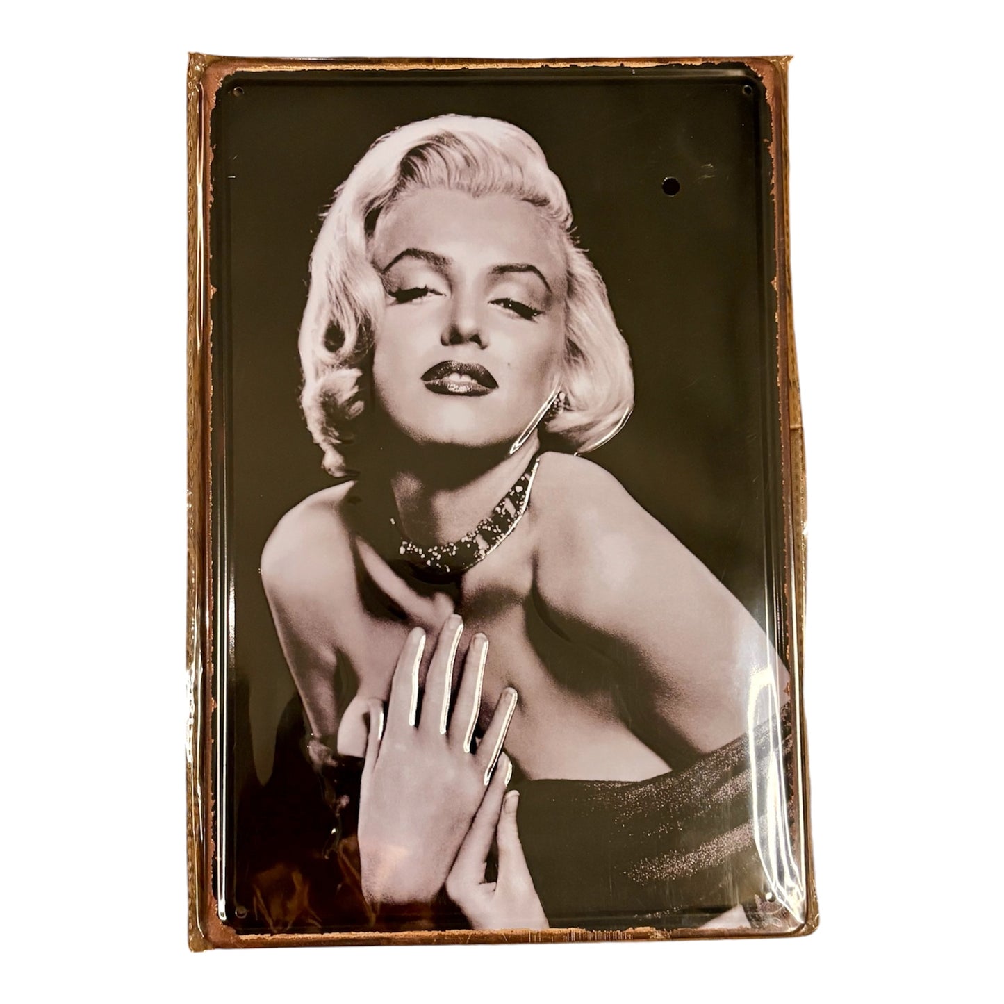 Marilyn Monroe Metal Wall Sign-Sealed Package