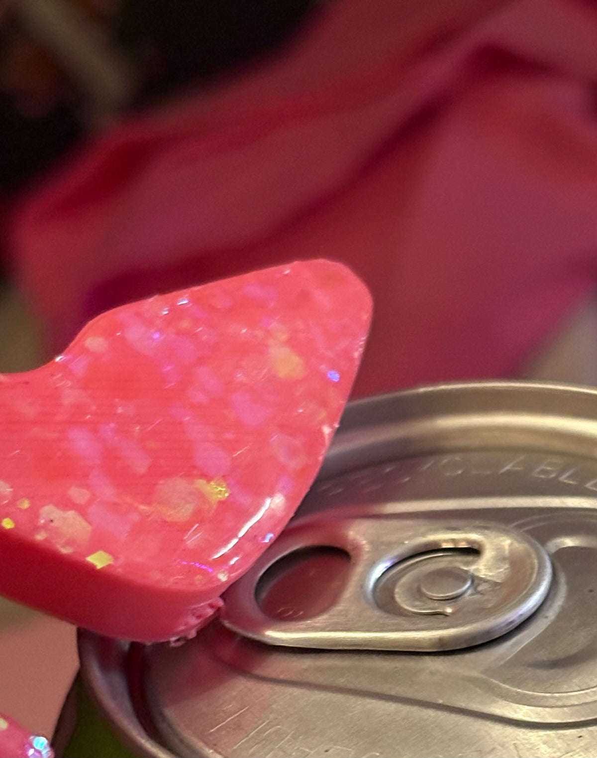 ithrift2000s factory - Functional Pink High Heel Sparkley Shoe Drink Can Bag Charm