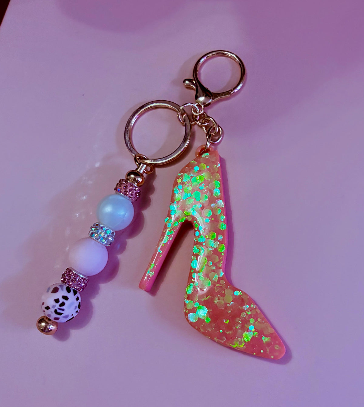 ithrift2000s factory  - Functional Pink High Heel Sparkley Shoe Drink Can Bag Charm