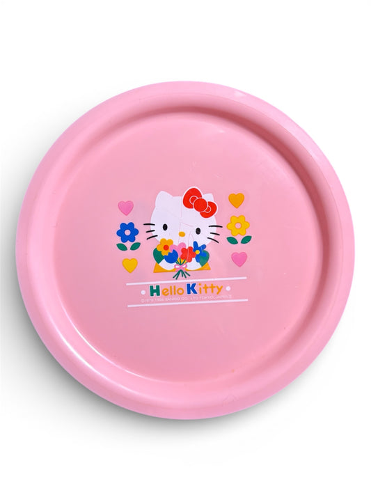 Vintage Pink Hello Kitty Plastic Plate