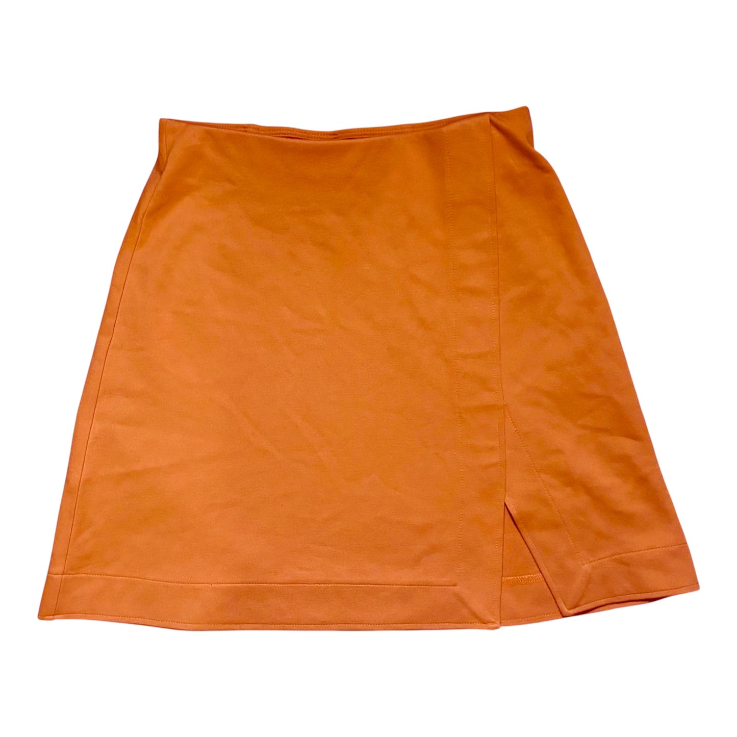 Orange mini skirt