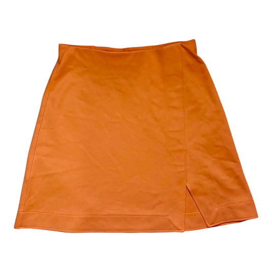 Orange mini skirt