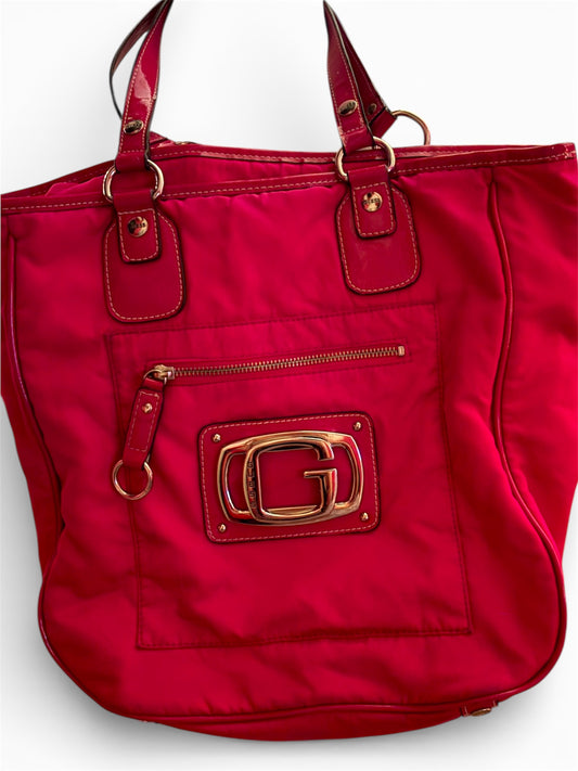 Guess- Large Hot Pink Bag