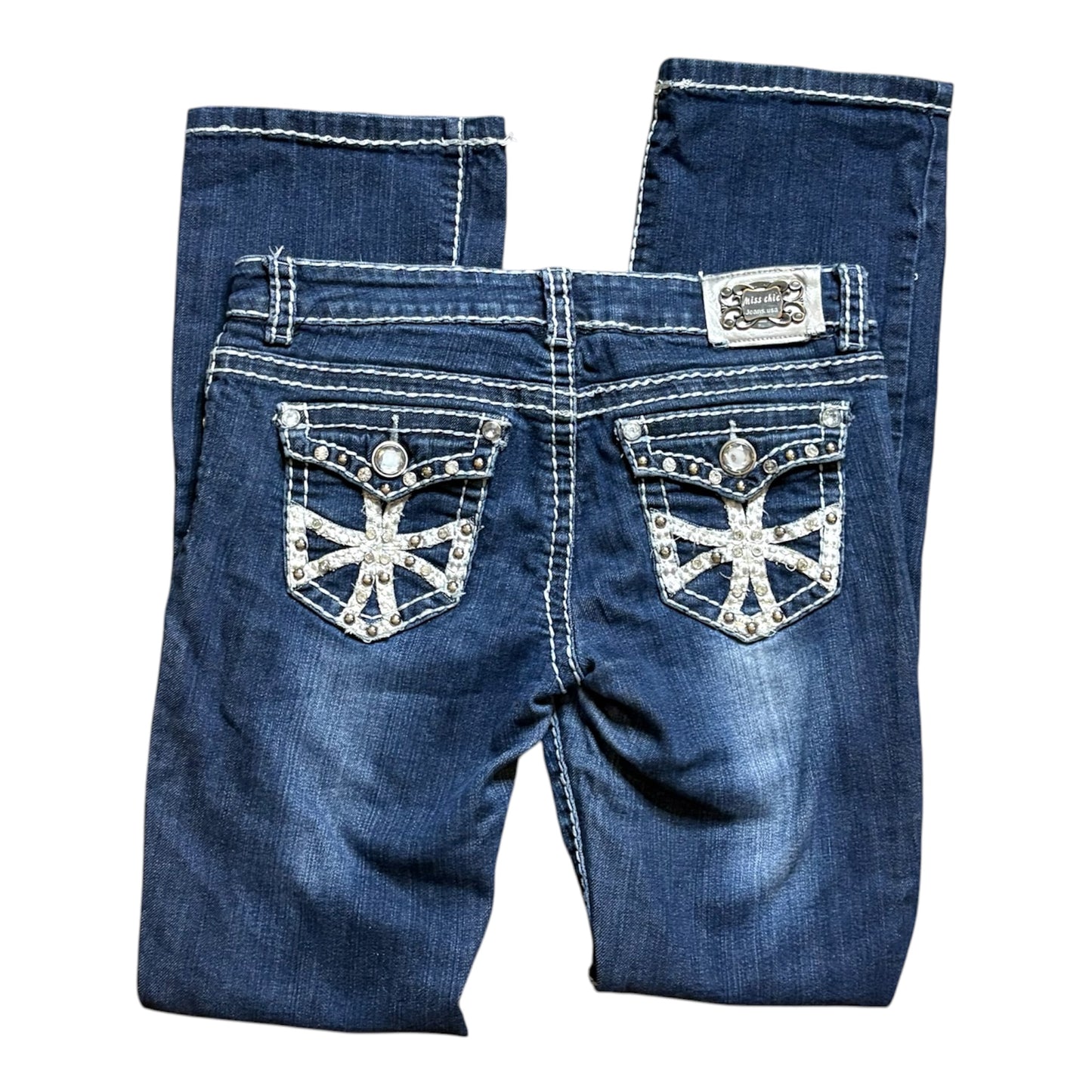 Miss Chic Bootcut Embellished Jeans