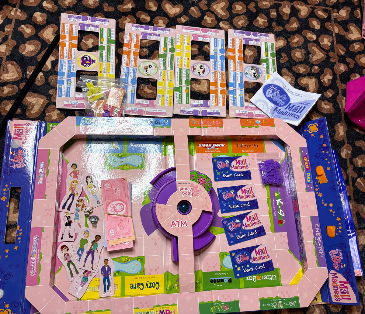 Littlest Petshop 2008 Mall Madness board game