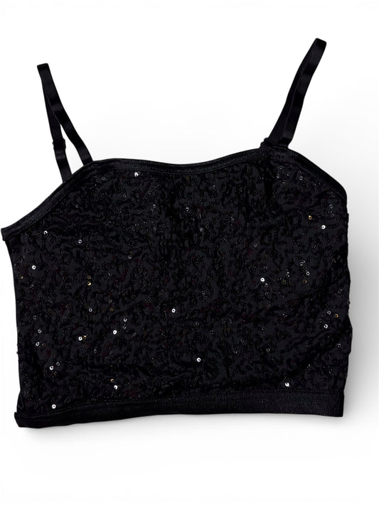 Sequinned Crop Top
