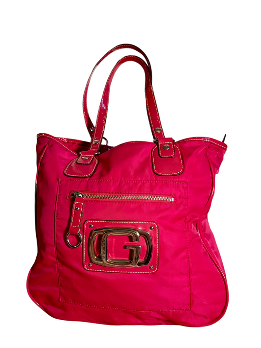 Guess- Large Hot Pink Bag