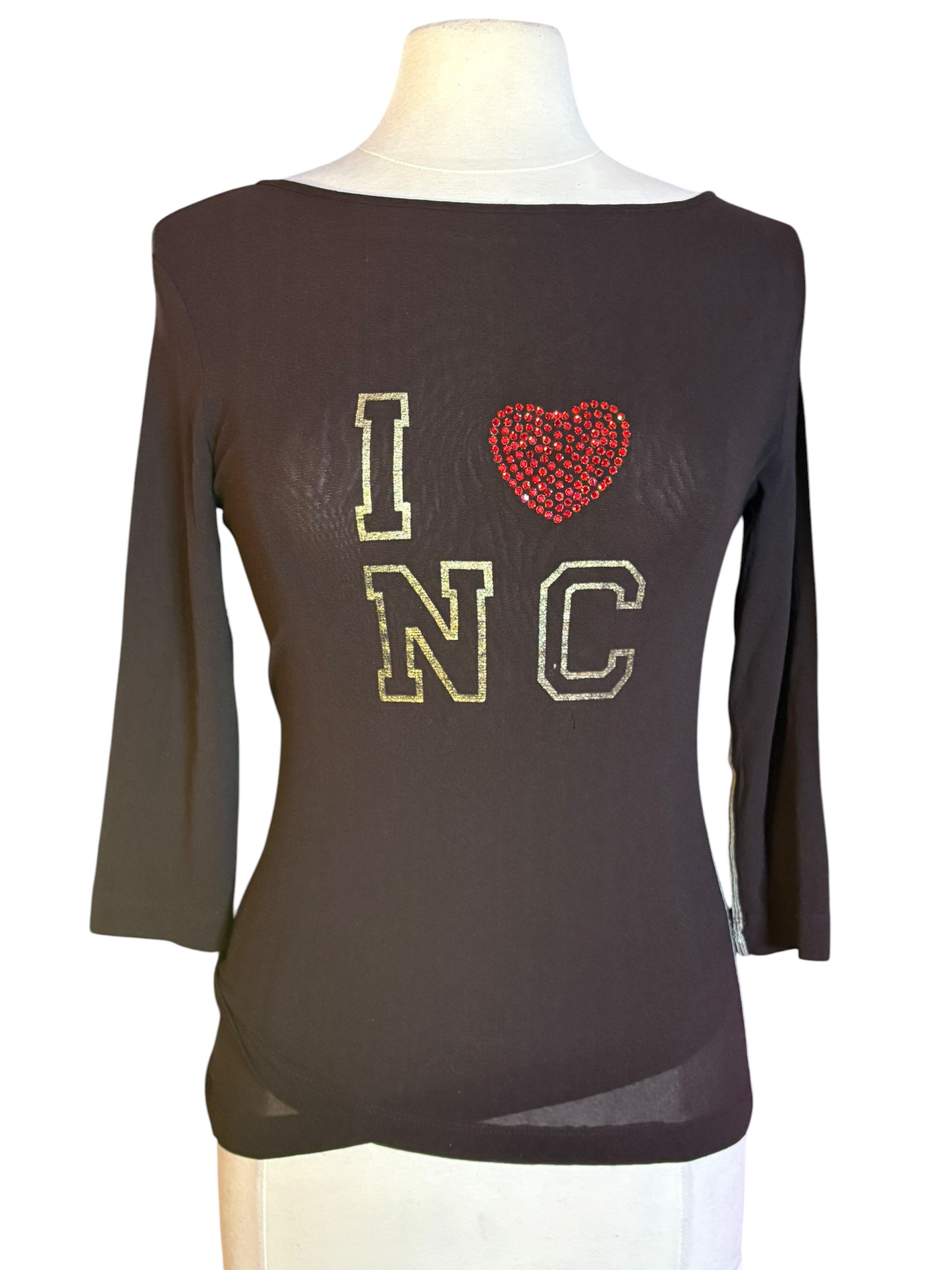 Rhinestoned NC -New Connections 3/4 Tee