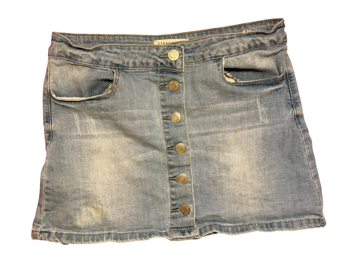 SWS Button Up denim mini skirt