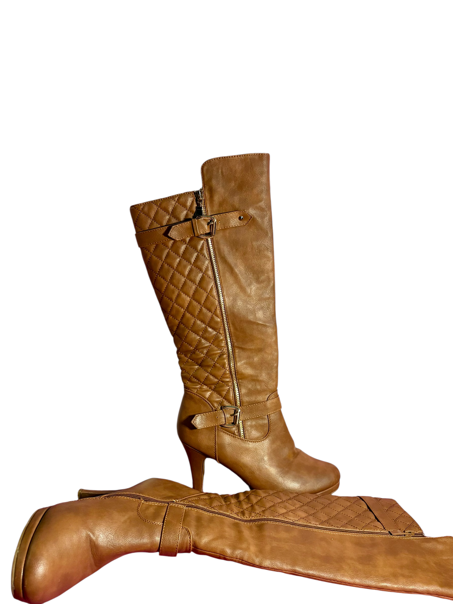 Zip Up High Heel Boots