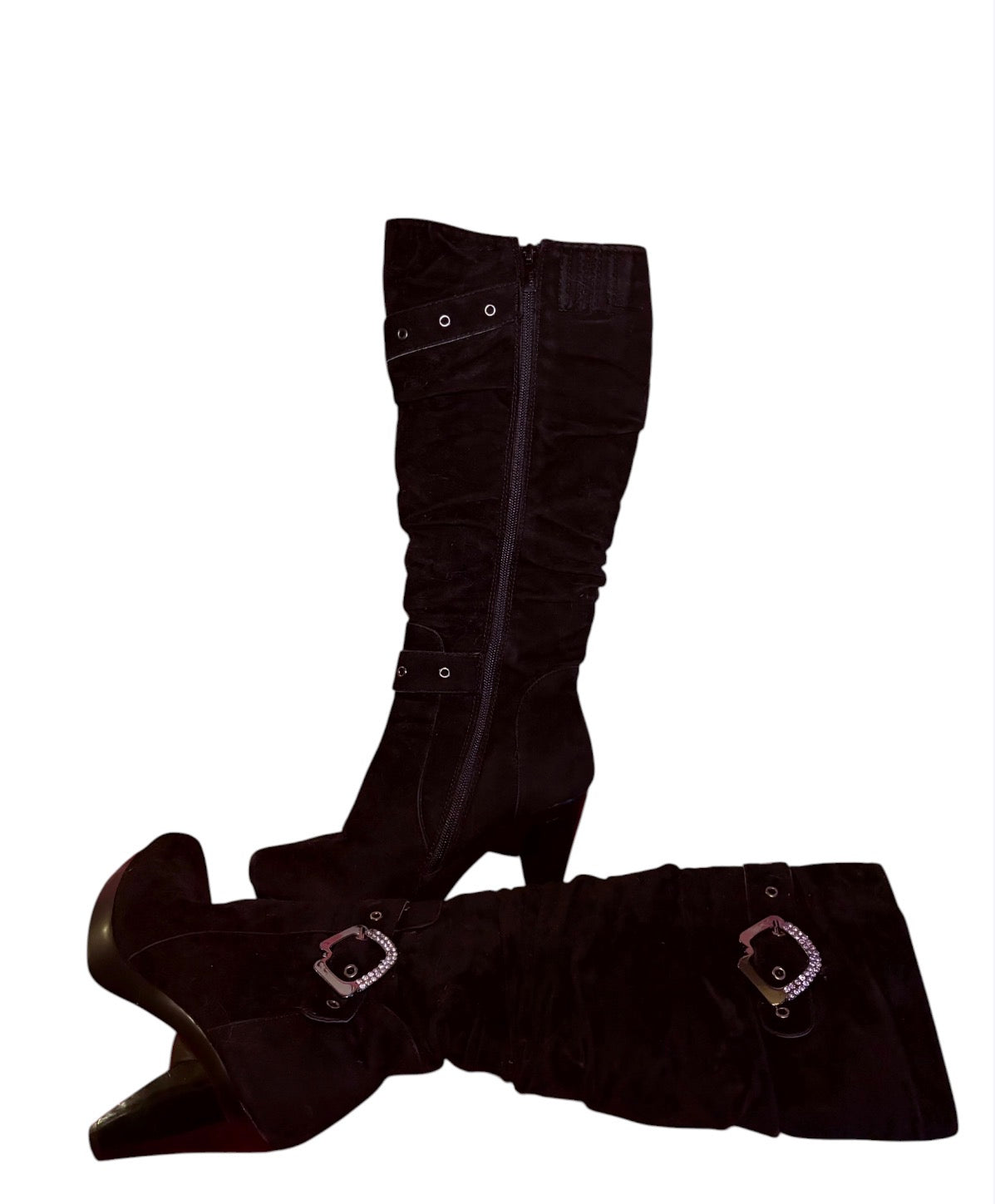 Buckle Detailed Heeled Boots