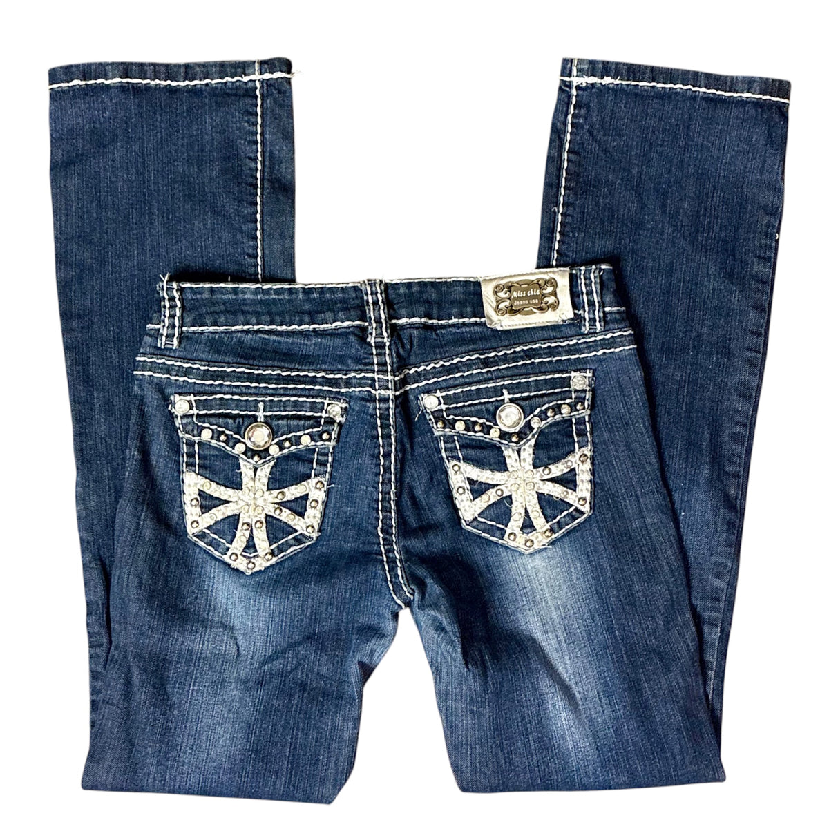Miss Chic Bootcut Embellished Jeans