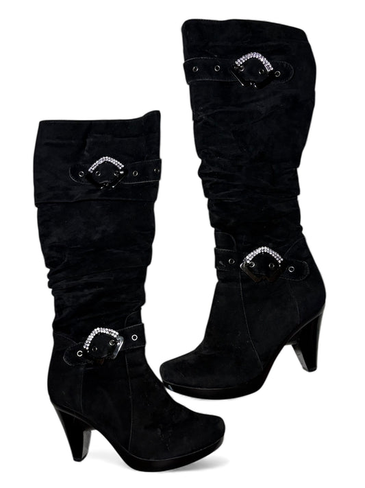 Buckle Detailed Heeled Boots