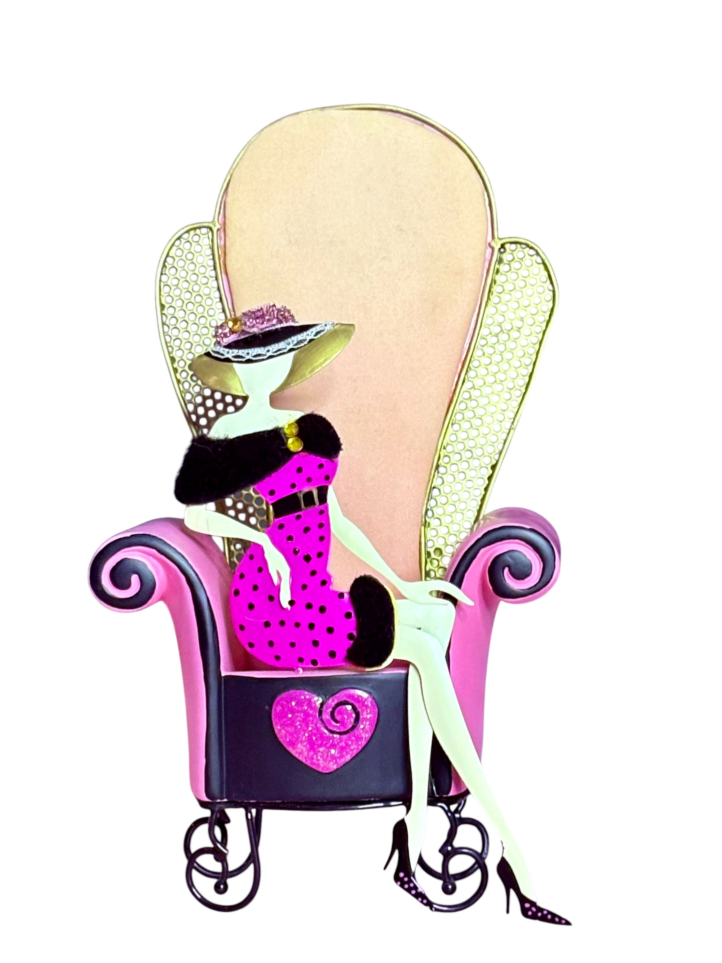 Fashion throne figurine