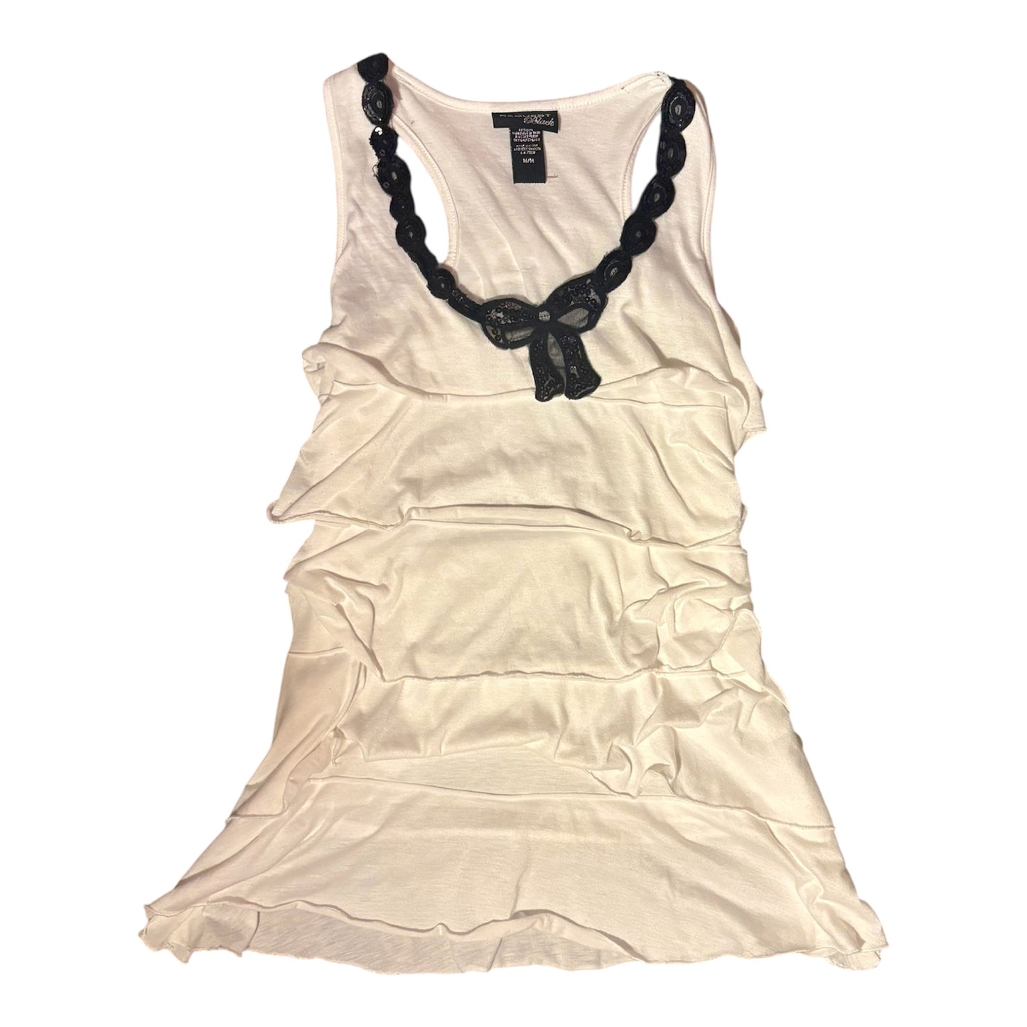 Request Black-Ruffled Bow Detailed Tank