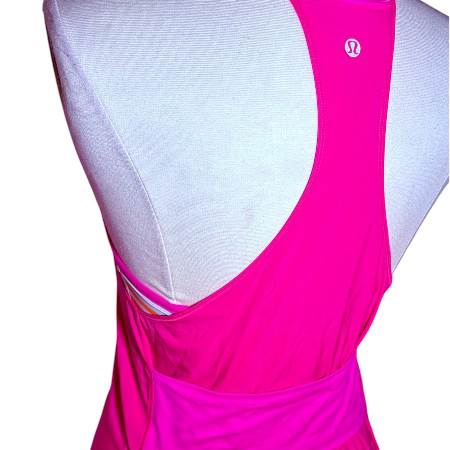 Lululemon Active Wear Top Attached Striped Multi Colour Bra