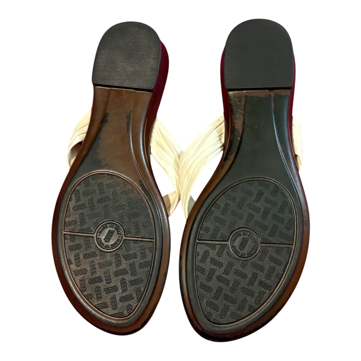 Italian Shoemaker Soft Padded White Sandals