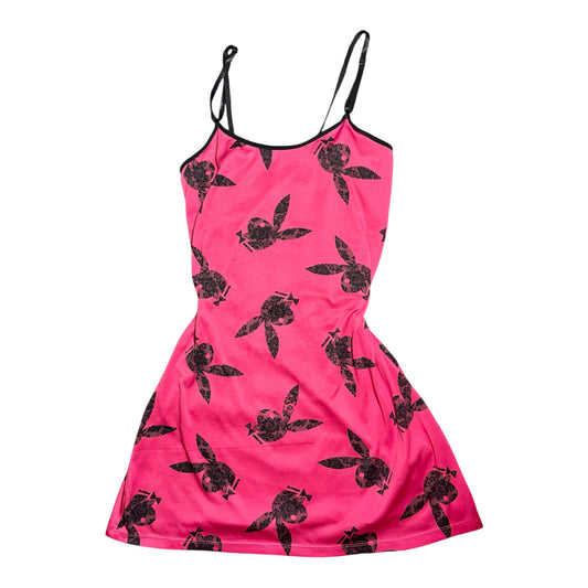 Playboy Vintage Hot Pink Slip Dress