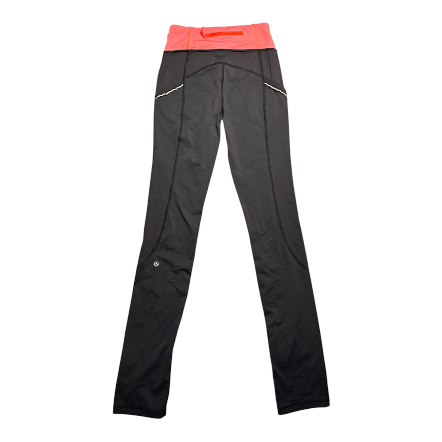 Original Low rise Lululemon flared yoga pants frilly pocket detailing