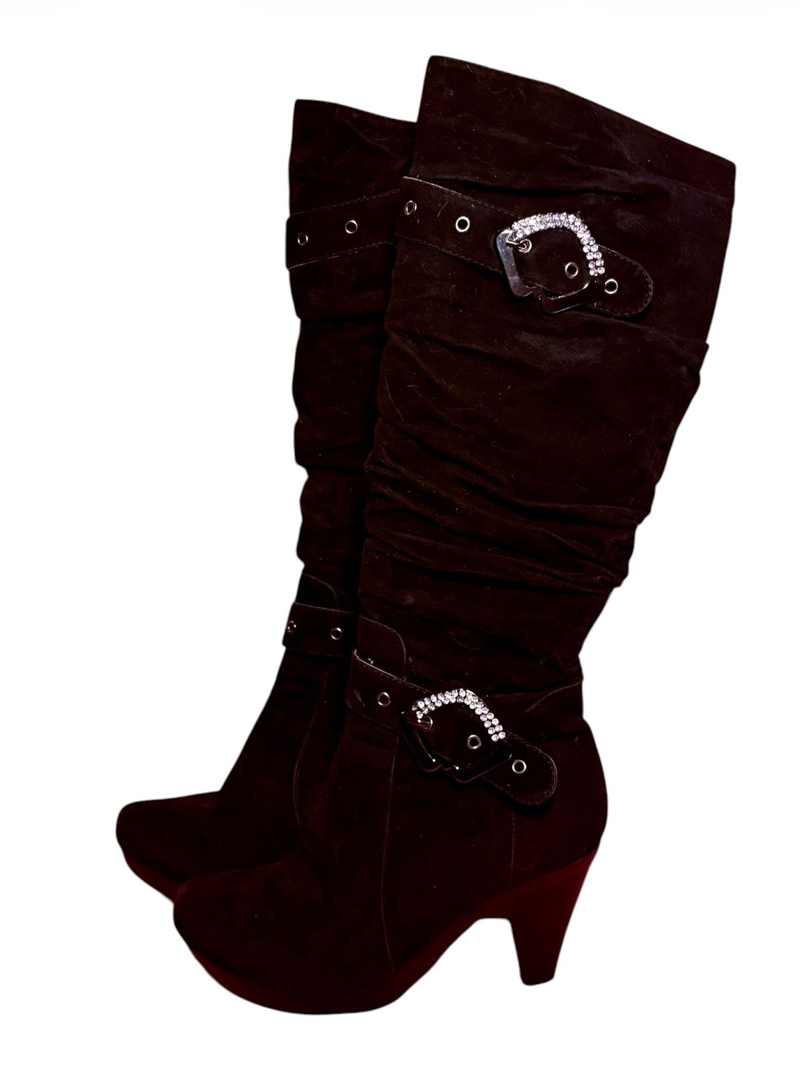 Buckle Detailed Heeled Boots