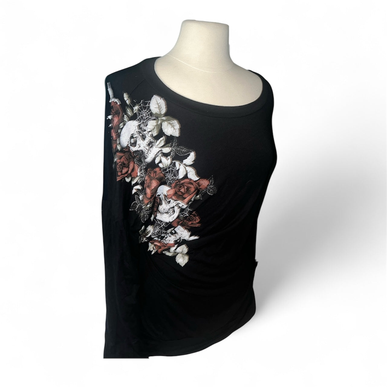 Skull Printed Long Sleeve Shirt